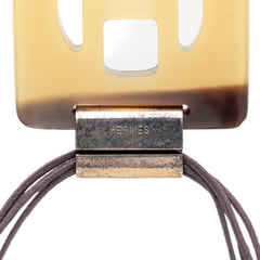 Buffalo Horn Square Pendant Necklace Brown - Lab Luxury Resale