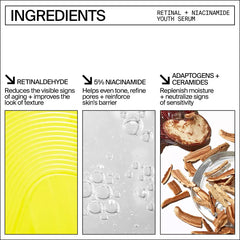 Youth To The People Retinal + Niacinamide Serum 30ml bottle and packaging product image