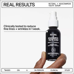 Youth To The People Retinal + Niacinamide Serum 30ml bottle and box packaging