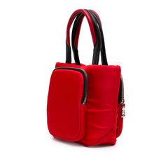 Small Tessuto Pocket Cargo Tote Red - Lab Luxury Resale
