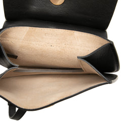 Mini Leather Faye Crossbody Black - Lab Luxury Resale