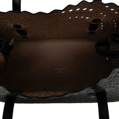Vienne Calfskin Laser Cut Mina 25 Black - Lab Luxury Resale
