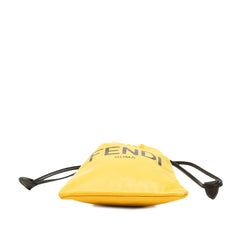 Nappa Logo Neck Phone Pouch Yellow - Lab Luxury Resale