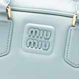 Leather Arcadie Satchel Blue - Lab Luxury Resale