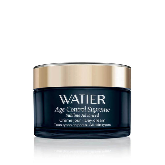 Watier Age Control Supreme Day Cream in 50ml jar, featuring smooth, luxurious skincare for youthful, radiant skin.