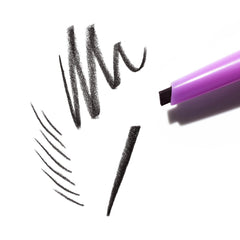Kosas Brow Pop dual-action eyebrow pencil in black shade, new in box with filling and shaping features for natural brows.