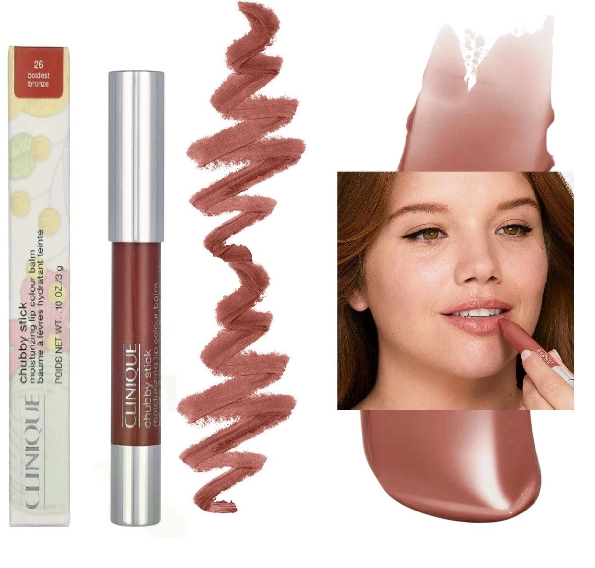Clinique Chubby Stick™ Moisturizing Lip Color Tinted Lip Balm (many shades)