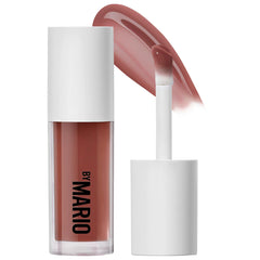 Makeup By Mario Hydrating SuperShine Lip Gloss in cocoa shade, glossy lip product with shiny finish, new in box.
