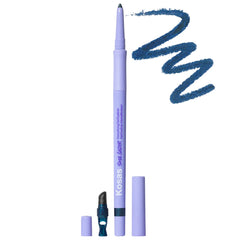 Kosas Soulgazer waterproof gel eyeliner in cosmic shade, shown in its sleek packaging with a smooth, intense black finish.