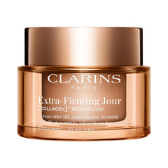 Clarins Extra-Firming Day cream for all skin types in a 50ml jar, new in box, providing firming and hydration for radiant skin