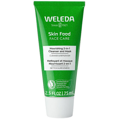 Weleda Skin Food Nourishing 2-in-1 Cleanser & Mask 75ml NIB