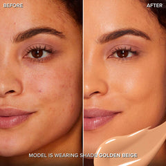Too Faced Born This Way Super Coverage Concealer in golden beige shade, new in box, showcasing smooth, creamy texture and sleek packaging.