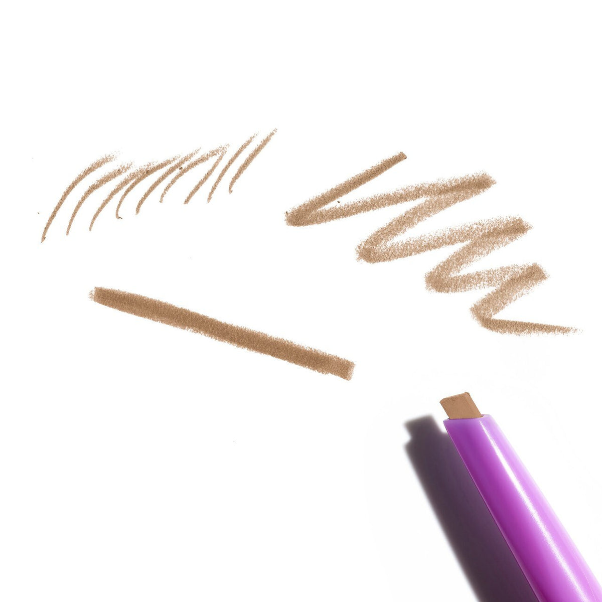Kosas Brow Pop dual-action eyebrow pencil in various shades, featuring filling and shaping tools for natural-looking brows.