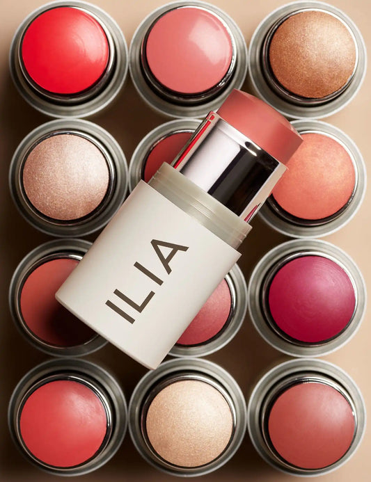 Ilia Multi-Stick in various shades, new in box, versatile cream blush and highlighter stick for natural makeup looks.