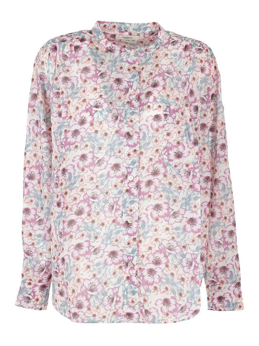 Isabel Marant Etoile Mexika blouse in size 34/2, oversized, cream-colored top with relaxed fit and bohemian style details.