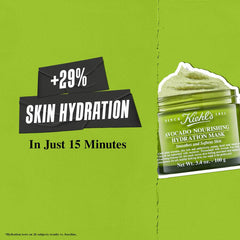 Kiehl's Avocado Nourishing Hydration Mask in a 100ml jar, providing deep moisture and skin nourishment.