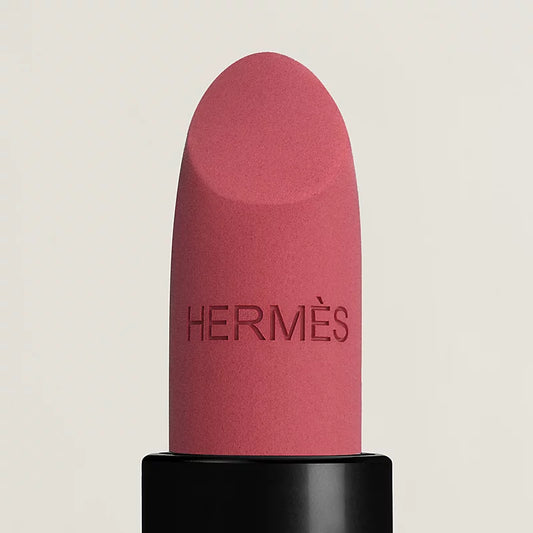Hermès Rouge Hermès light matte lipstick in shade Rose Epure, featuring a sleek, limited-edition beauty product with a smooth finish.