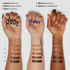 Milk Makeup Matte Bronzer in baked shades, compact with natural finish, featuring smooth, blendable powder for a radiant glow.