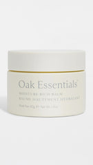 Oak Essentials Moisture Rich Balm 40g beauty product with cream texture, shown in the image with a clean, natural packaging.
