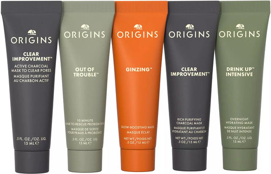 Origins Multi-Maskers Five Mini Masking Essentials Gift Set NIB