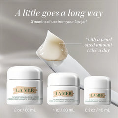 La Mer The Moisturizing Fresh Cream moisturizer jar, 30ml, unopened, with a sleek white and silver design.