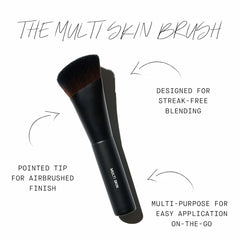 Gee Beauty Multi Skin Brush NIB for beauty skincare, featuring soft bristles and ergonomic handle for gentle cleansing.