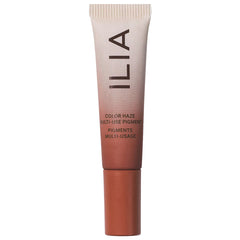 Ilia Color Haze Multi-Use Pigment in various shades, new in box, with colorful swatches and packaging visible in the image.