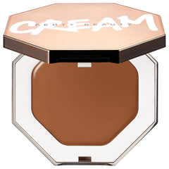Fenty Beauty Cheeks Out Freestyle Cream Bronzer in various shades, new in box, showing the compact with cream formula and brand logo.