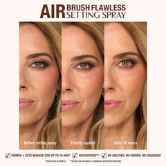Charlotte Tilbury Airbrush Flawless Setting Spray Mini 34ml beauty product bottle on white background