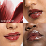 CLINIQUE Pop Plush™ Creamy Lip Gloss - 01 Black Honey NIB - LAB