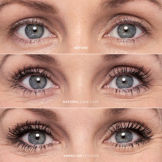 Tower 28 Make Waves Mascara in Jet, new in box, with black bristles and sleek packaging, designed to enhance eyelashes.