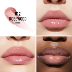 Dior Addict Lip Maximizer Plumping Gloss in shade Rosewood, glossy lip gloss with a smooth, shiny finish.