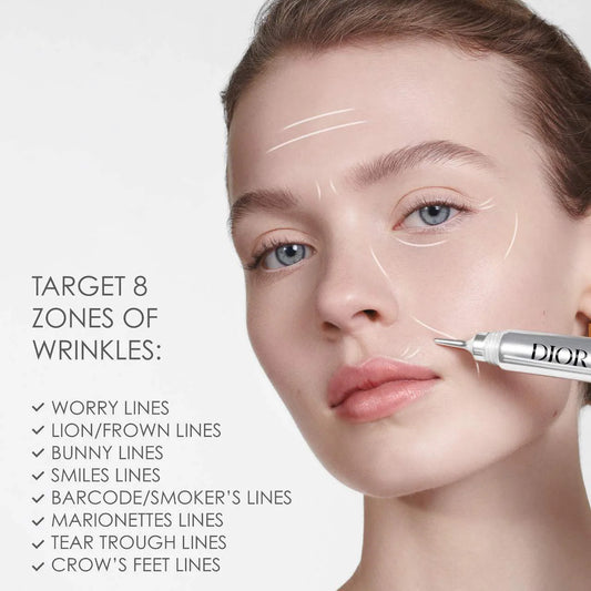 Dior Capture Totale Hyalushot wrinkle corrector with hyaluronic acid in 15ml bottle, new in box, for youthful skin.
