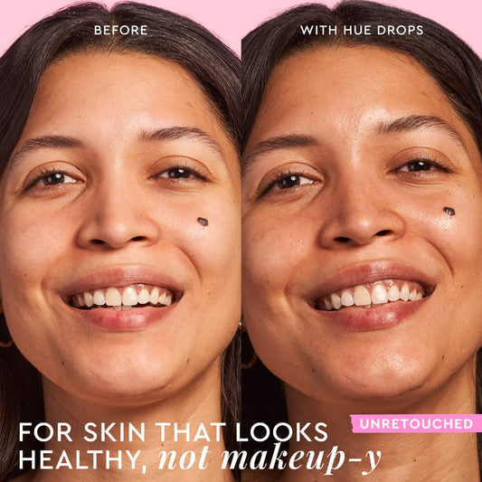 Glow Recipe Watermelon Glow Niacinamide Hue Drops serum in a 40ml bottle with a vibrant pink and clear packaging, showcasing the product.
