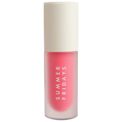 Summer Fridays Dream Lip Oil in multiple shades, a beauty product with glossy, nourishing lips, displayed in a close-up image.