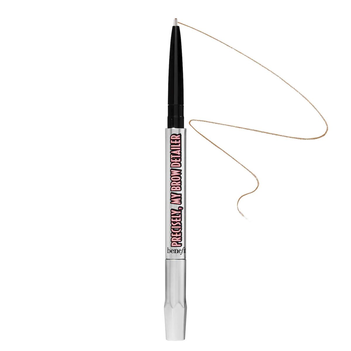 Benefit Precisely My Brow eyebrow pencil in various shades, featuring a microfine waterproof tip for detailed brow enhancement.