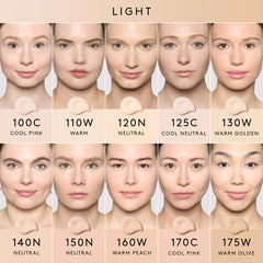 Fenty Beauty We're Even Hydrating Longwear Waterproof Concealer in various shades, showcasing the product tube and applicator.