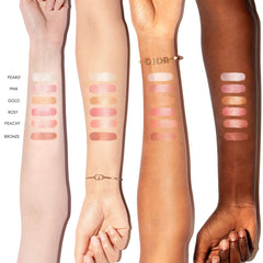 Dior Forever Glow Maximizer longwear liquid highlighter in various shades, new in box, showcasing its sleek bottle and applicator.