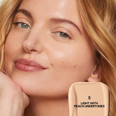 Saie Slip Tint Radiant All-Over Concealer in various shades, featuring smooth application and natural finish, unopened packaging.