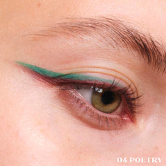 Prada  Dimensions Multi-Effect Refillable Eyeshadow Palette - 04 POETRY - a poem composed by a dusty pink with a hint of billiard green NIB