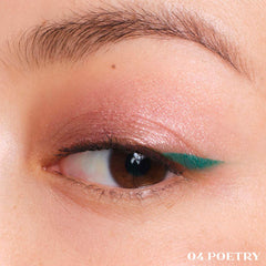 Prada  Dimensions Multi-Effect Refillable Eyeshadow Palette - 04 POETRY - a poem composed by a dusty pink with a hint of billiard green NIB