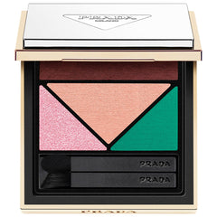Prada  Dimensions Multi-Effect Refillable Eyeshadow Palette - 04 POETRY - a poem composed by a dusty pink with a hint of billiard green NIB
