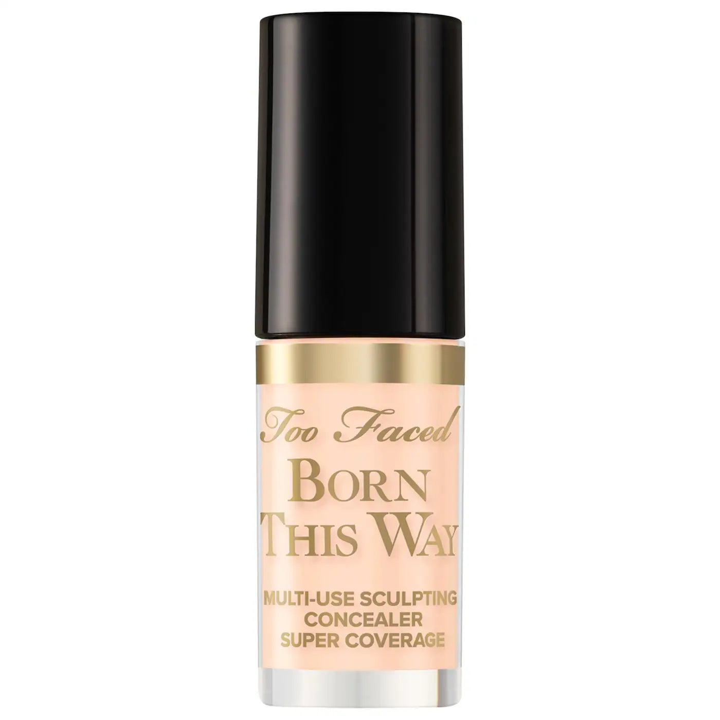 Too Faced Born This Way Super Coverage Concealer in multiple shades, new in box, showcasing creamy texture and variety of color options.