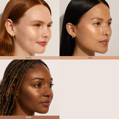 Ilia Lightshift Weightless Silky Cream Highlighter in various shades, showcasing its smooth texture and radiant finish.