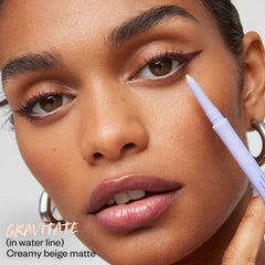 Kosas Soulgazer waterproof gel eyeliner in various shades, featuring smooth application and intense color payoff.