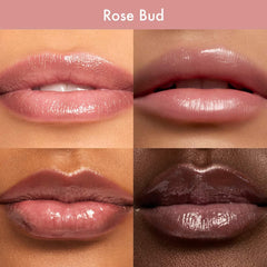 Summer Fridays Dream Lip Oil in multiple shades, featuring a sleek applicator and glossy finish for hydrating, natural-looking lips.
