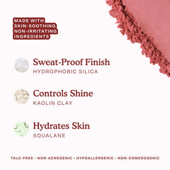 Tower 28 Beauty GetSet Blur + Set Matte Powder Blush in various shades, featuring a compact with blush and setting powder.