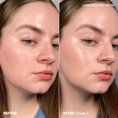 Close-up of Milk Makeup Hydro Grip 12-Hour Hydrating Gel Skin Tint in various shades, showing its smooth, tinted gel texture.
