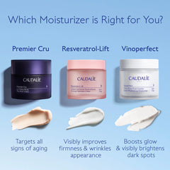 Caudalie Vinoperfect Brightening Refillable Moisturizer 50ml container with sleek packaging and product label.