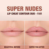 Charlotte Tilbury  Super Nudes Lip Cheat Contour Duo Lip Liner - Fair NIB